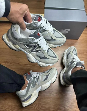 New 9060 Unisex - Gris/Off-White (Lanzamiento)