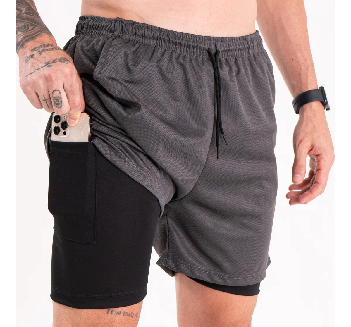 Pack 4 Shorts Deportivos Térmicos Hombre 2 en 1 con Compresión (Paga 2 y Llévate 3)