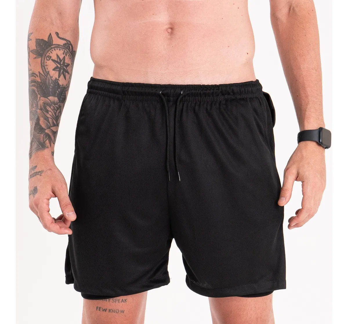 Pack 4 Shorts Deportivos Térmicos Hombre 2 en 1 con Compresión (Paga 2 y Llévate 3)