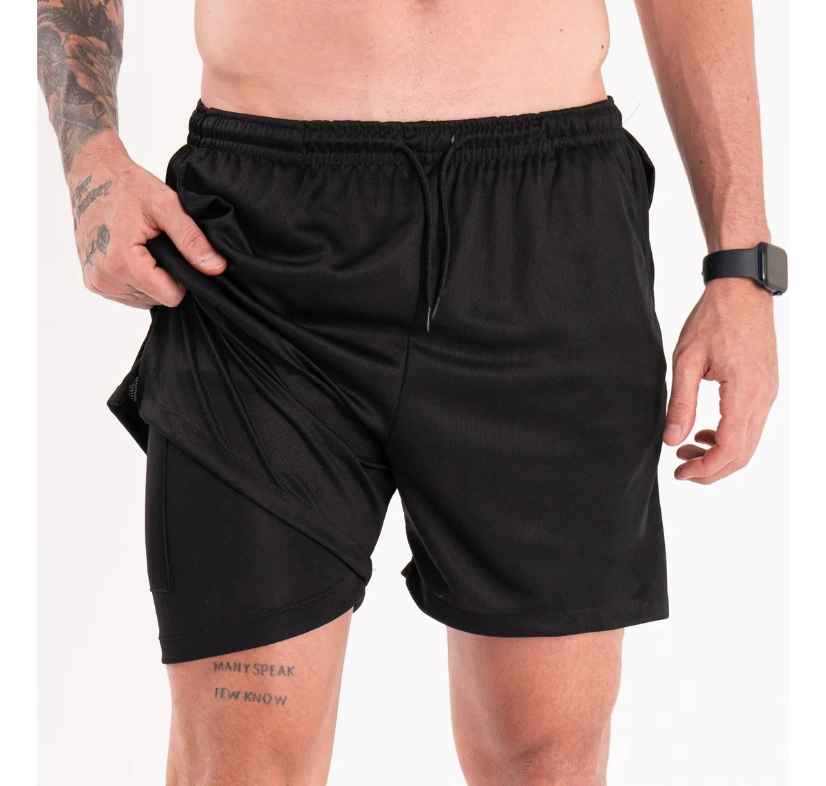 Pack 4 Shorts Deportivos Térmicos Hombre 2 en 1 con Compresión (Paga 2 y Llévate 3)