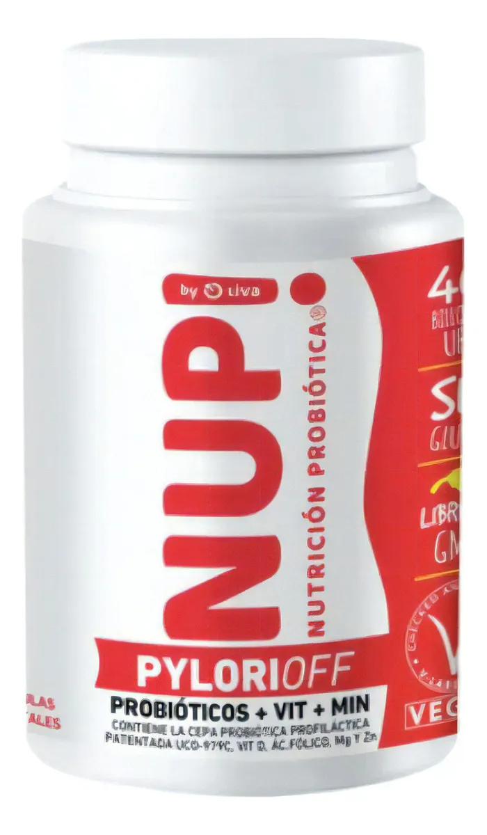 Nup Probiotico Pylori Off 30 cap Sin Sabor