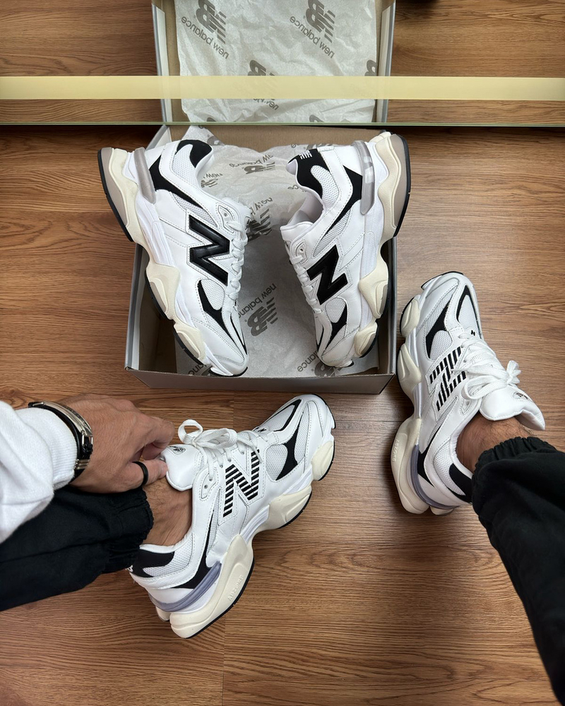 New 9060 Unisex - Blanco/Negro (Lanzamiento)