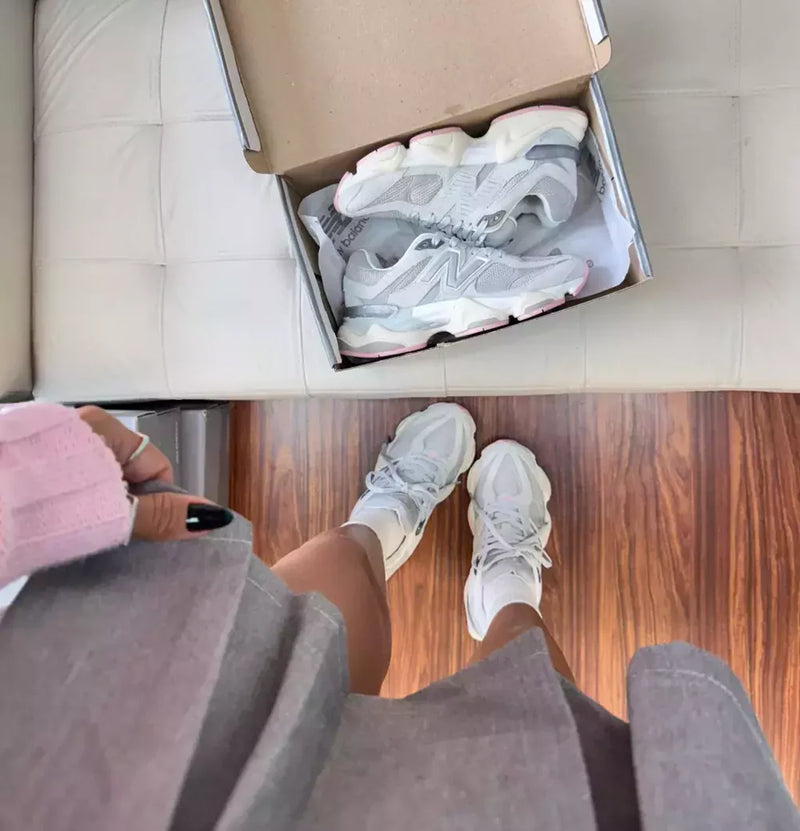 New 9060 Unisex - Gris/Rosa (Lanzamiento)